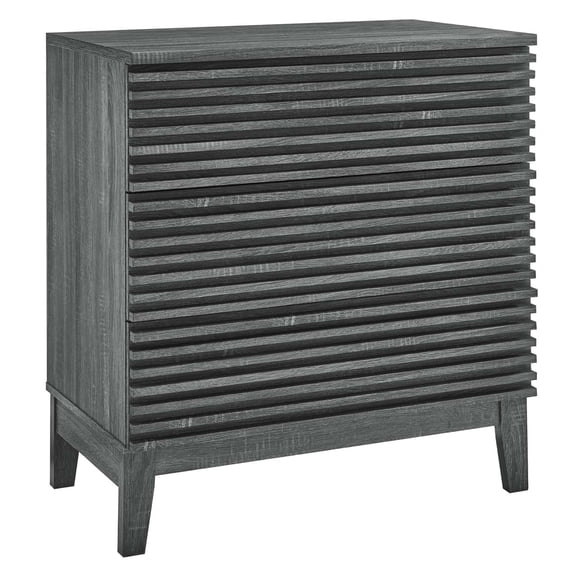 Mid-Century Modern 3-Drawer Chest with Wood Grain Laminate - Practical and Stylish