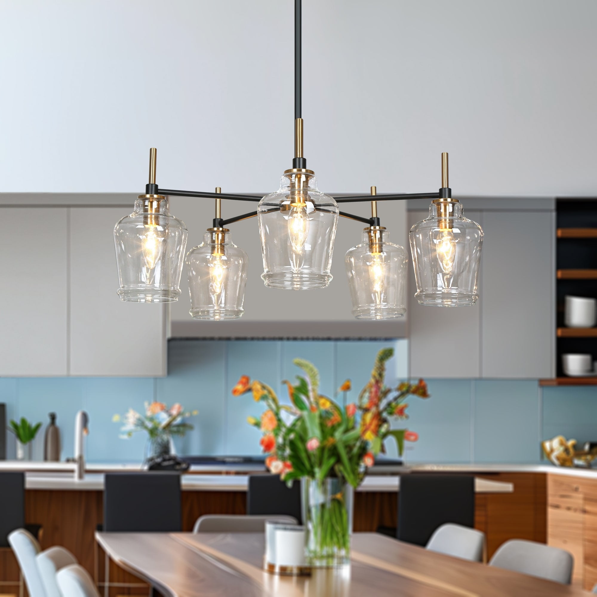 Modern 5 light chandelier best sale