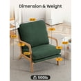 thumbnail image 1 of Mid Century Modern Accent Chairs for Living Room, 23” Wide Comfy Chair for Bedroom, Small Cozy Sherpa Reading Chairs for Adults, 108° Lounge Arm Chair Indoor with Detachable Cover, 5.5" Foam Cushion, 1 of 6