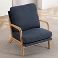 thumbnail image 1 of Mid Century Modern Accent Chairs for Living Room, 23” Wide Comfy Chair for Bedroom, Small Cozy Sherpa Reading Chairs for Adults, 108° Lounge Arm Chair Indoor with Detachable Cover, 5.5" Foam Cushion, 1 of 8