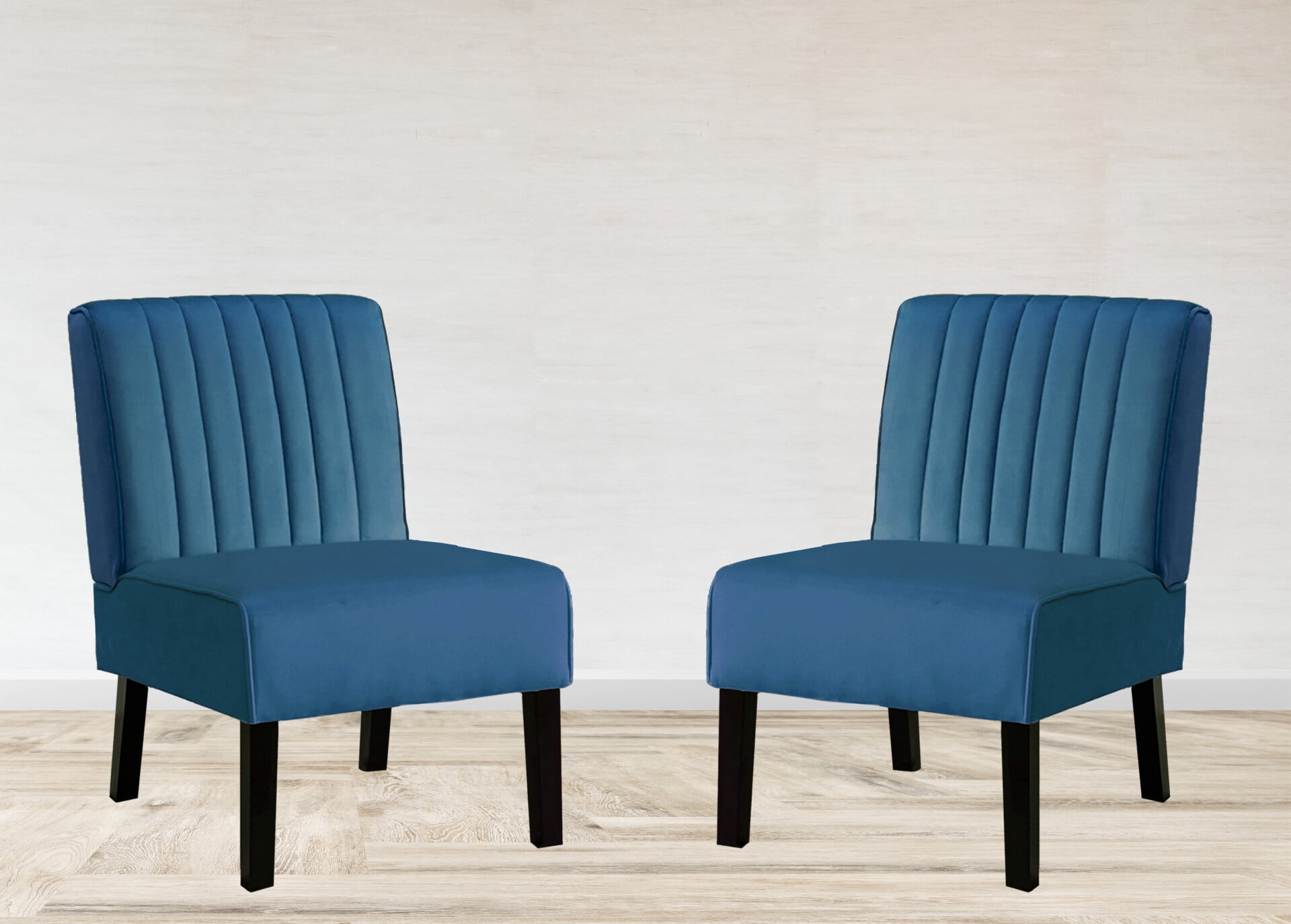 Mid Century Modern Accent Chairs Set of 2 with Minimalist Design ...