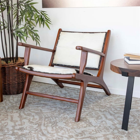 Mid Century Modern Ananya Leather arm chair