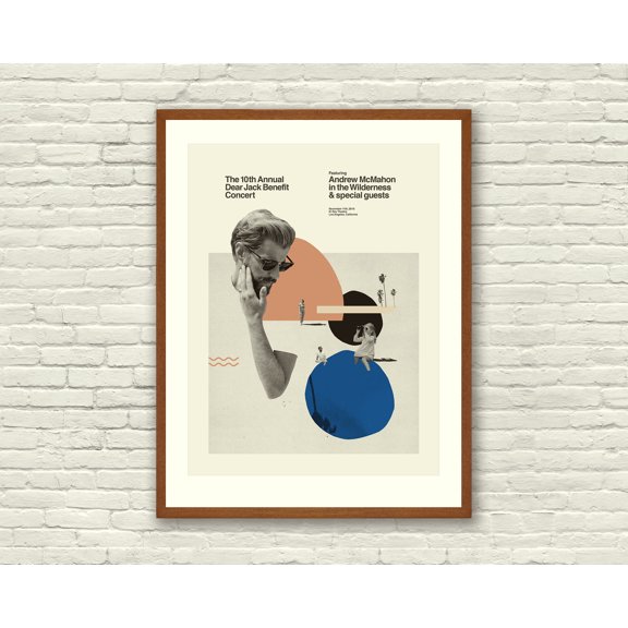Mid Century Modern Andrew Mcmahon In The Wilderness Lithograph Poster