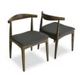 thumbnail image 1 of Mid-Century Modern Blake Gray Dining Chair (Set of 2), 1 of 7