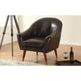 thumbnail image 1 of Mid Century Modern Bonded Leather Living Room Accent Chair, 1 of 2
