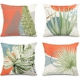 thumbnail image 1 of Mid Century Modern Botanical Throw Pillow Covers 18x18 Boho Abstract Art Geometric Pillow Covers Set of 4 Neutral for Couch Outdoor Decor, 1 of 6