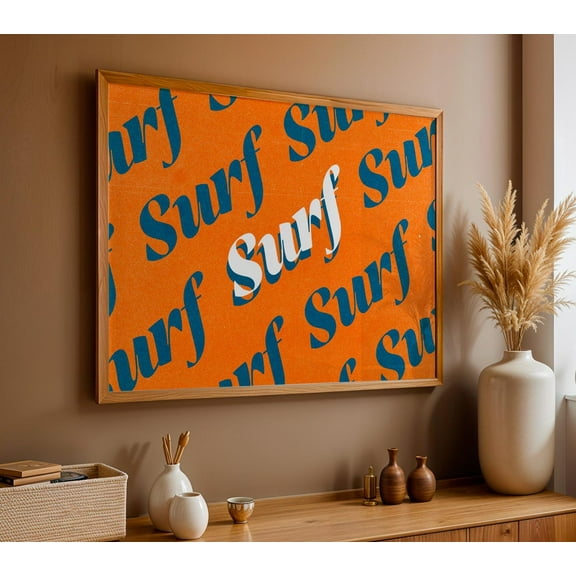 Mid,Century Modern Cat Art Print, Abstract Atomic Cats Home Decor #5344, 8x12 UNFRAMED