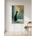 Moder Atom Mid Century Modern Cat Retrowall Vintage Atomic Tree 2-3-4:5 11-14 ...