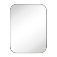 thumbnail image 1 of Mid-Century Modern Chic Metal Rounded Wall Mirrors 36'' x 48'' - Rubbed Bronze, 1 of 5