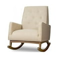 thumbnail image 1 of Mid Century Modern Collin Rocking Chair, Beige Twill, 1 of 6