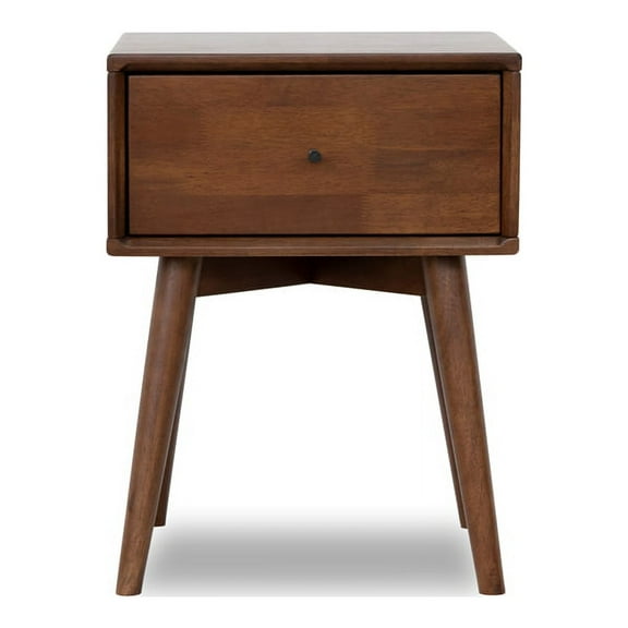 Mid-Century Modern Cooper Brown Walnut Wood Night Stand