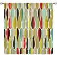 thumbnail image 1 of Mid Century Modern Curtains, Abstract Atomic Starburst Geometric Diamond Pattern Window Treatments for Living Room,1950s 1960s Vintage Decorative Drapes 2 Panel Sets 42x63 Inch Blackout, 1 of 6