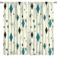 thumbnail image 1 of Mid Century Modern Curtains,Vintage Bedroom Living Room Window Treatments,Abstract Colorful Geometric Drapes 53"W x 96"L (Pack of 2), 1 of 6