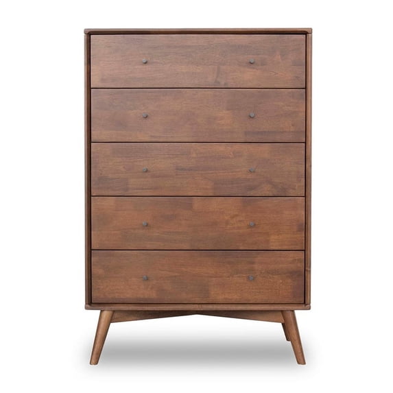 Mid Century Modern Denver Walnut Brown Dresser