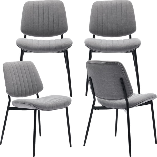 Mid Century Modern Dining Chairs Set of 4, Grey Kitchen & Dining Room ...