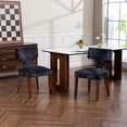 thumbnail image 1 of Mid Century Modern Dining Chairs Set of 2, Farmhouse Chenille Fabric Upholstered Accent Side Chair,Kitchen Chairs with Hardwood Frame, 1 of 11