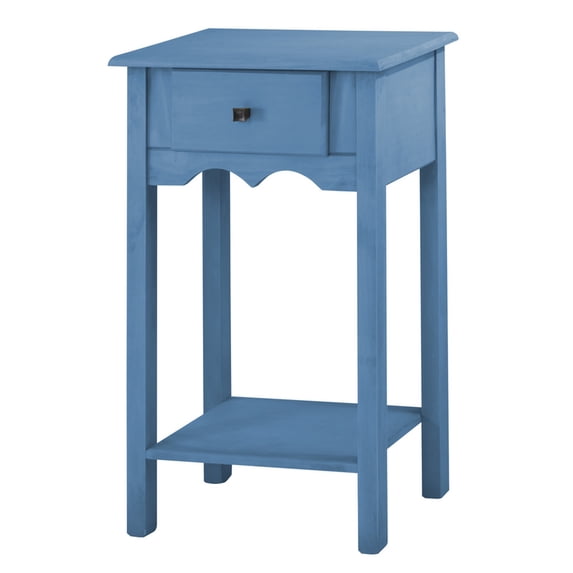 Jay End Table-Color:Blue Wash,Finish:Matte