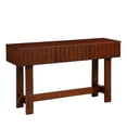 thumbnail image 1 of Mid-Century Modern Entryway Console Table, Wooden Sofa Table with Storage Drawers for Living Room Hallway, 1 of 13