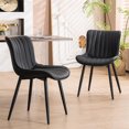 MidCentury Modern Faux Leather Dining Chairs Urban Elegance for Your