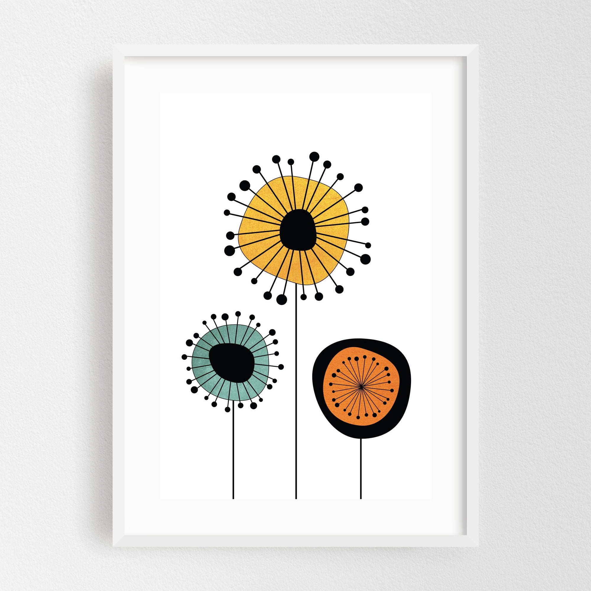 Mid Century Modern Flowers