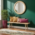 thumbnail image 1 of Mid-Century Modern Full-Size Bench, Natural, 1 of 5