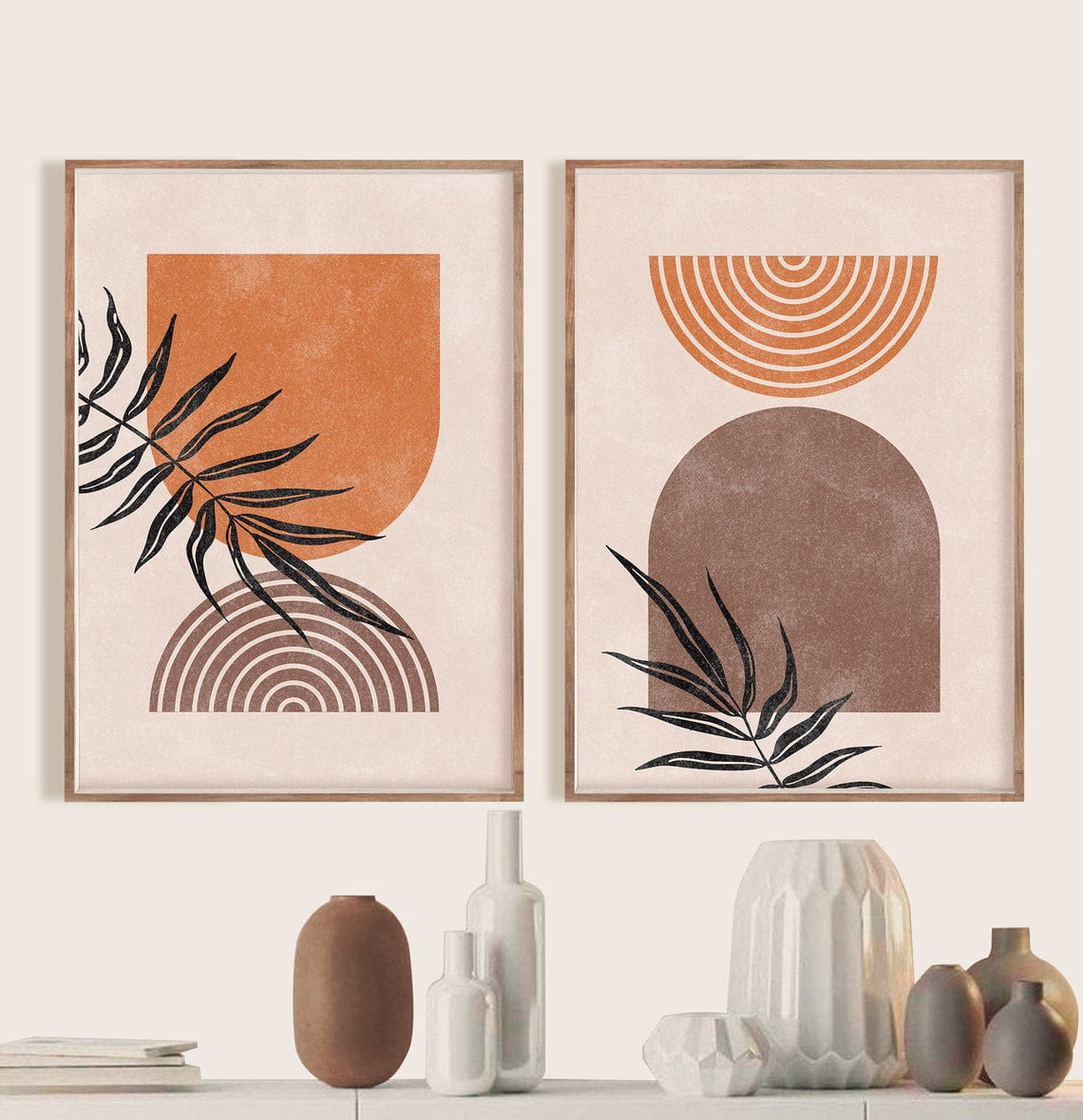 Mid Century Modern Geometric Wall Art Prints, Gallery Wall, Home And ...