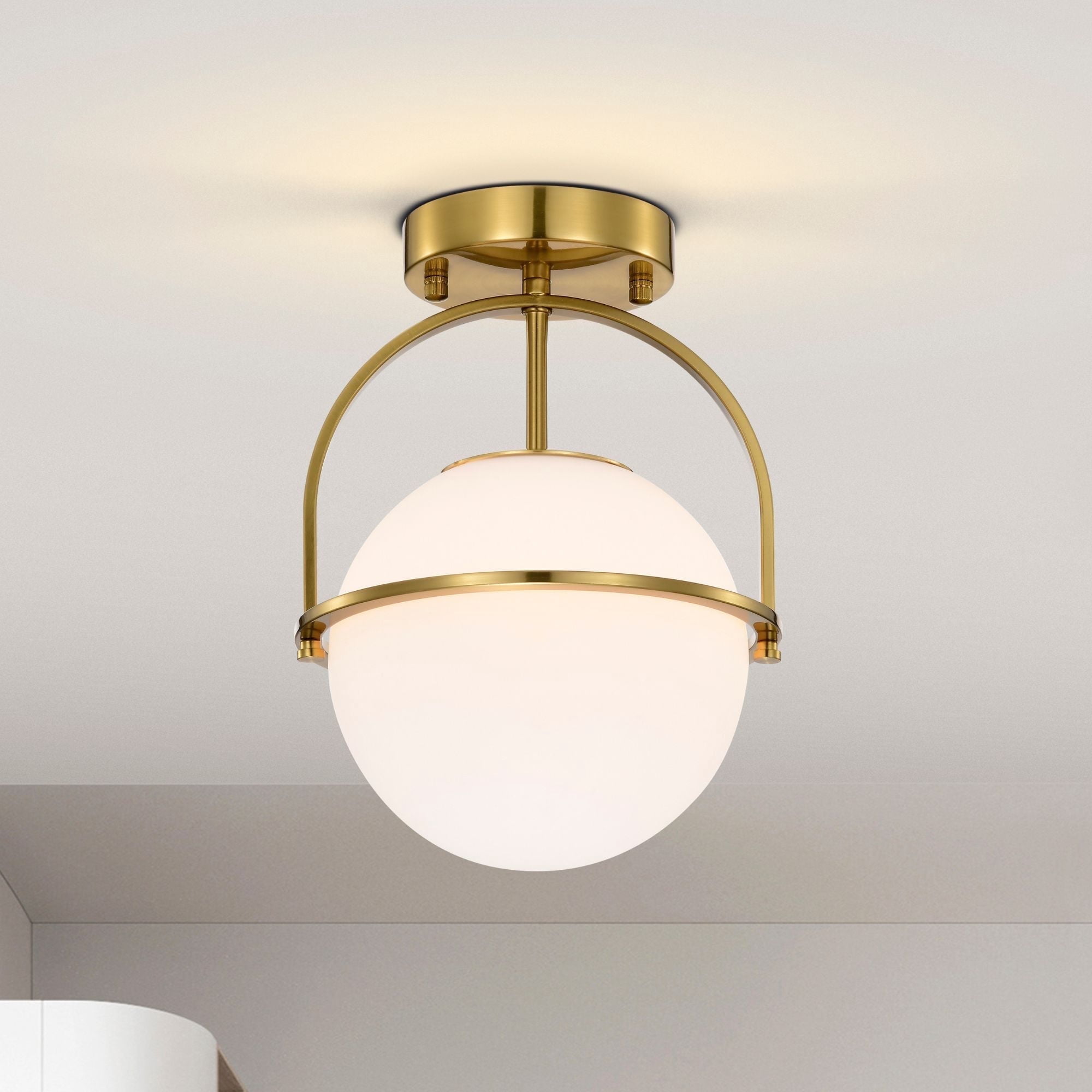 mid-century-modern-ceiling-light-gold-globe-semi-flush-mount-ceiling
