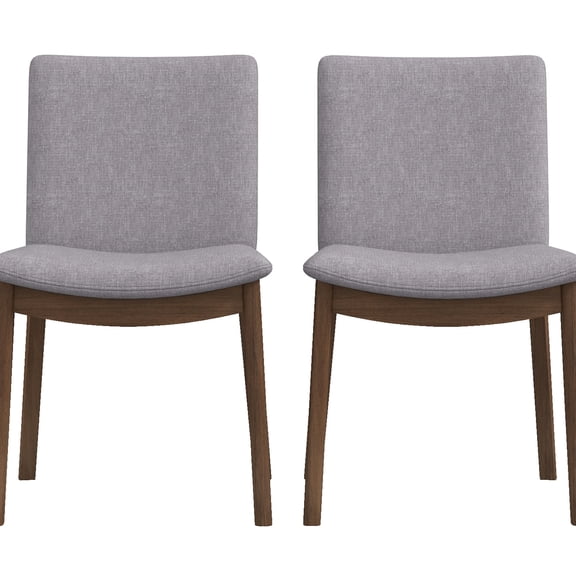 Mid - Century Modern Grey Chairs, Solid Wood Build / Great for Family Dinners