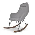 thumbnail image 1 of Mid-Century Modern Jayce Gray Rocking Chair, 1 of 7
