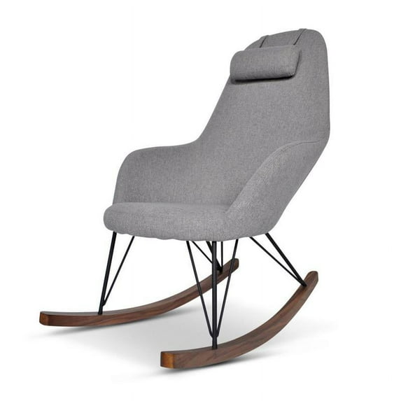 Mid-Century Modern Jayce Gray Rocking Chair