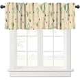 thumbnail image 1 of Mid Century Modern Kitchen Curtain Valance, Geometry Bohemian Retro Abstract Rod Pocket Window Valance, for Bedroom Living Room Cafe Bathroom W54xL18in 1 Panels, 1 of 6
