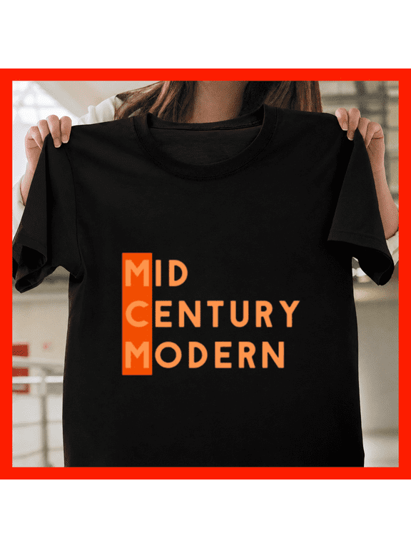 Mid Century Modern MCM Mid Mod Sixties Retro Wall Decor Unisex T-Shirt, up to size 5XL