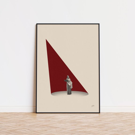 Mid Century Modern Minimalist Wall Art Prom Night Horror Gift Decor, Unframed Poster