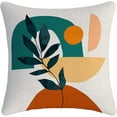 thumbnail image 1 of Mid Century Modern Pillow Covers 1 pcs 18x18 Aesthetic Abstract Art linens Cotton Boho Decor Cute Plants Contemporary Pillows Accents Outdoor Farmhouse Sofa Couch Cases Decorations, 1 of 6