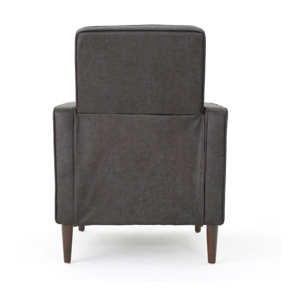 Mid-Century Modern Recliner Chair, Polyester Upholstery, Birch Legs, 300lbs Capacity, Living Room Accent Chair - Comfortable & Stylish