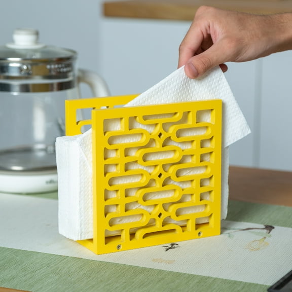 Mid-Century Modern Retro Star Napkin Holder - Atomic Oval Geometric Kitchen Decor - 1960s 50s Atomic Era Gift Unique Handcrafted Wood - Farmhouse Table Vertical Rustic Restaurant Vintage Style