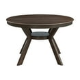 thumbnail image 1 of Mid-Century Modern Rubber Wood Dining Table For Dining Room Kitchen, 1 of 4