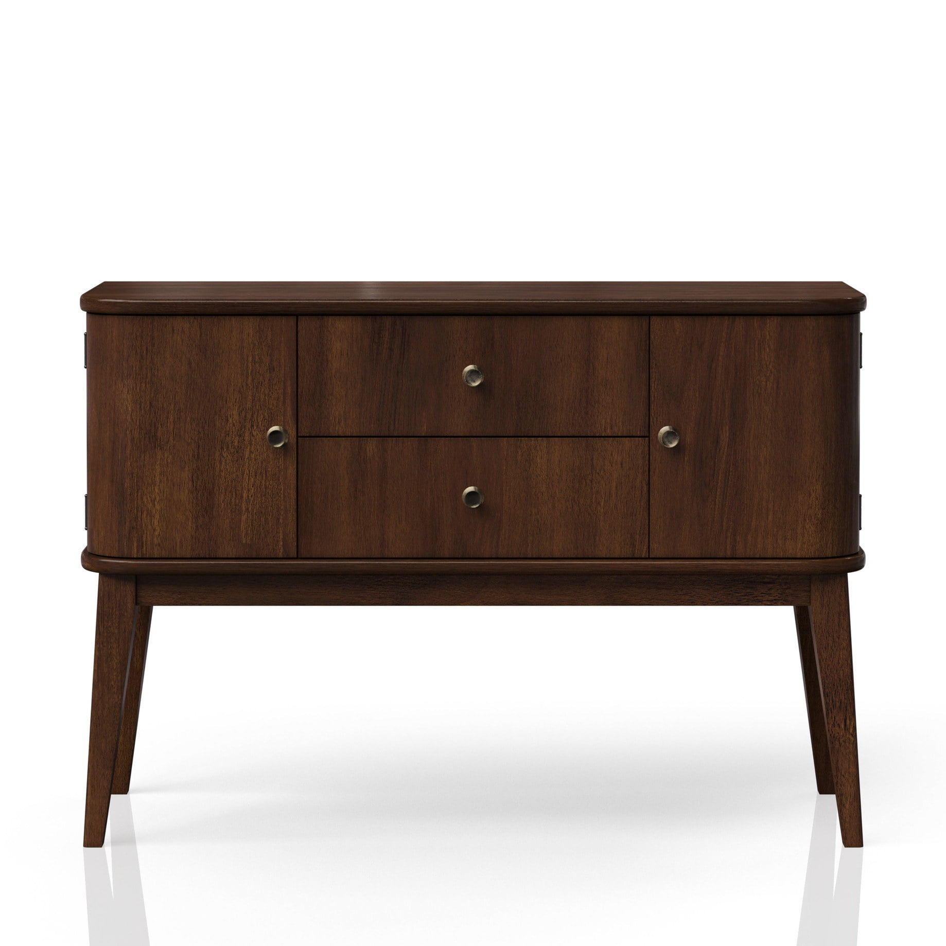 Mid - Century Modern Server, Solid Wood + MDF, Cherry Color - Suits ...