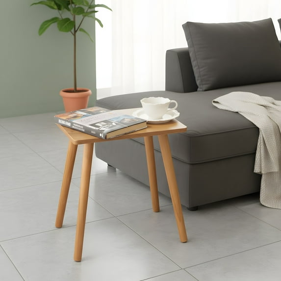 Mid-Century Modern Side Table - Small End Table for Living Room - Black