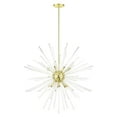 thumbnail image 1 of Mid Century Modern Sixteen Light Chandelier-Satin Brass Finish Bailey Street Home 218-Bel-4363371, 1 of 1
