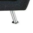 thumbnail image 1 of Mid Century Modern Sofa Couch 3 Seater Couches Chair with Metal Leg for Living Room Furniture, Black Grey, 1 of 5