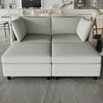 MidCentury Modern Sofa Couch with Storage for Small Spaces