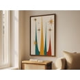 thumbnail image 1 of Mid Century Modern Starburst Retro 1950S Wall Art Poster, Unframed Size 8x12, 1 of 4