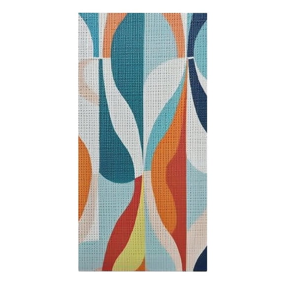 Mid-Century Modern Style Drop Shapes in Tones Microfiber Beach Towel Absorbent Compact Towels for Swimming Pool Beach Travel Things for Vacation Essentials Adult Gift,61.430.3Inch