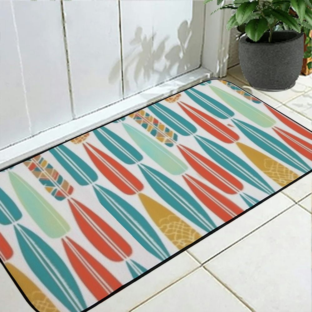 Mid-Century Modern Style Print Doormat,Entry Mat/Garage, Patio Entrance ...