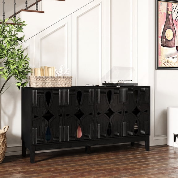 Mid Century Modern TV Media Console / Store Items and Display TV