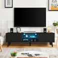 MidCentury Modern TV Stand for 65 Inch TV Entertainment Center with 2