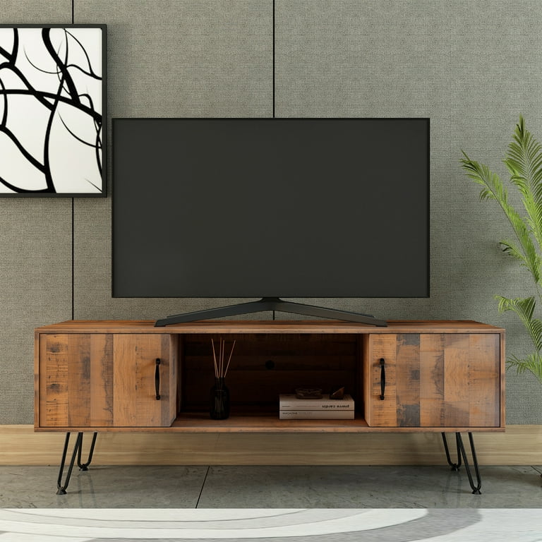 Solid wood tv stand for online tvs up to 65 inches