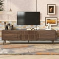 thumbnail image 1 of Mid Century TV Stand with 2 Drawers, Media Console Table for TVs up to 80'', Entertainment Center with Storage for Living room, Bedroom, Home Theatre, 1 of 27