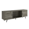 MidCentury Modern TV Stand for 80 Inch TV with Glass Shelf 70 Inch